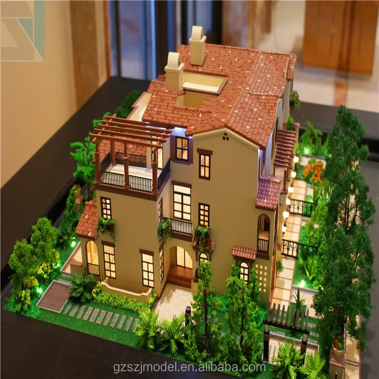 
 Дом планы и миниатюрный дом модель с 3D визуализации рисунки   (1100007541877)