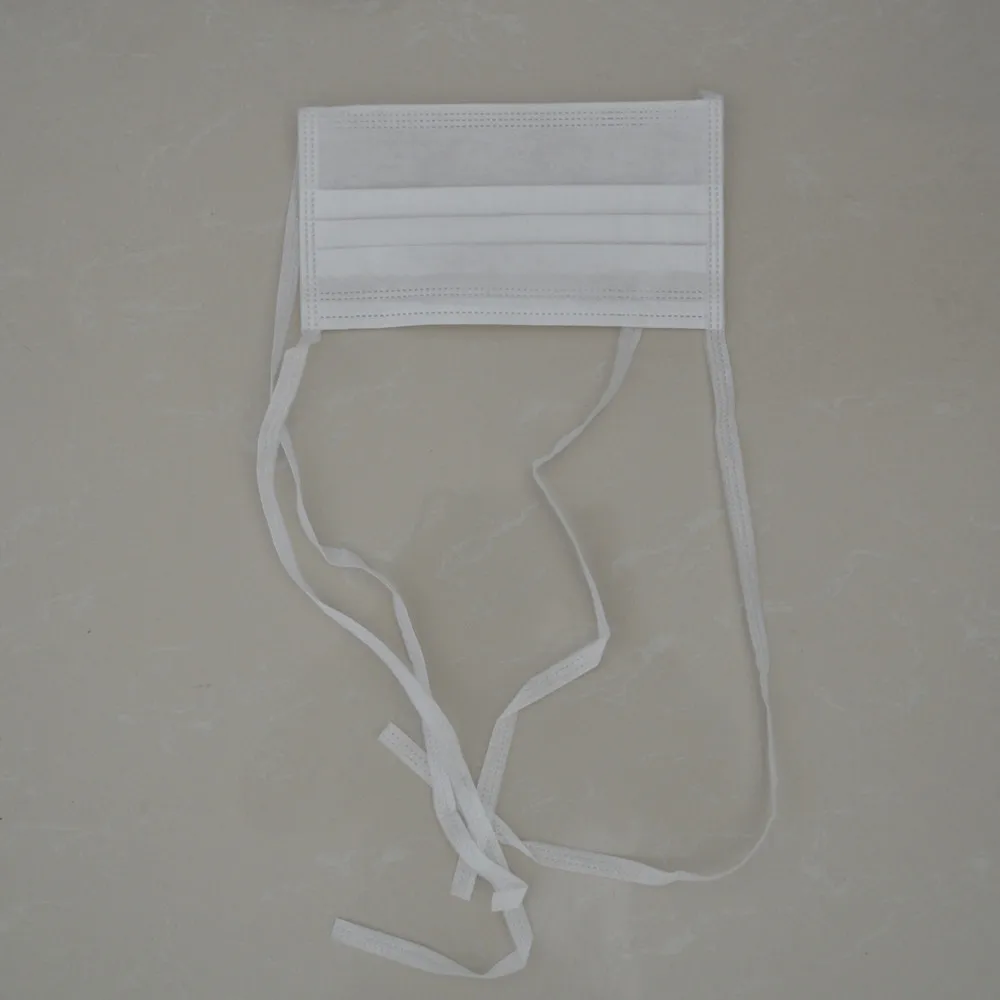 Одноразовая Нетканая маска для лица, чистый белый материал, маска для лица