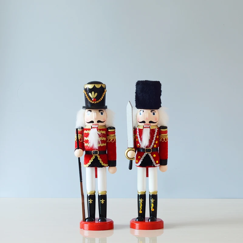 Festival Gift Home Decoration Christmas  Soldier Statue Wooden Nutcracker Doll
