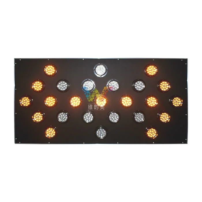 High quality Vehicle-mounted15pcs 25pcs aluminum led arrow flashing warning light LED solar truck arrow board