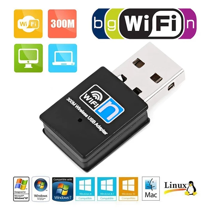 Mini Wifi USB Dongle Android RTL8192CU 802.11n 300Mbps Wifi USB Adapter