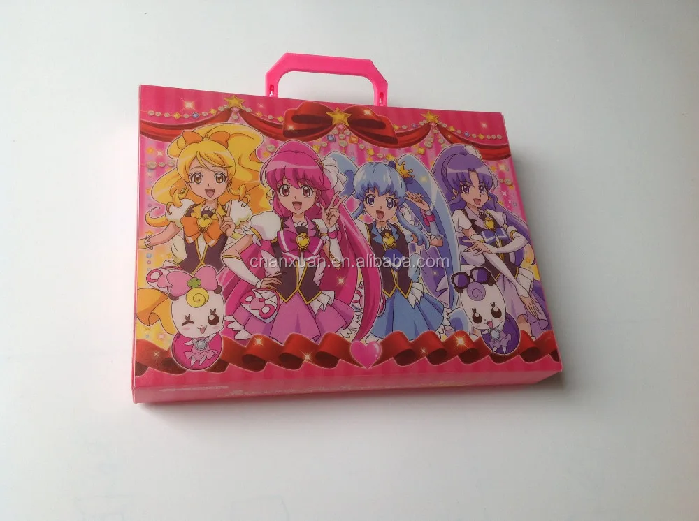 
student Decorative expanding File folder bag with handle 