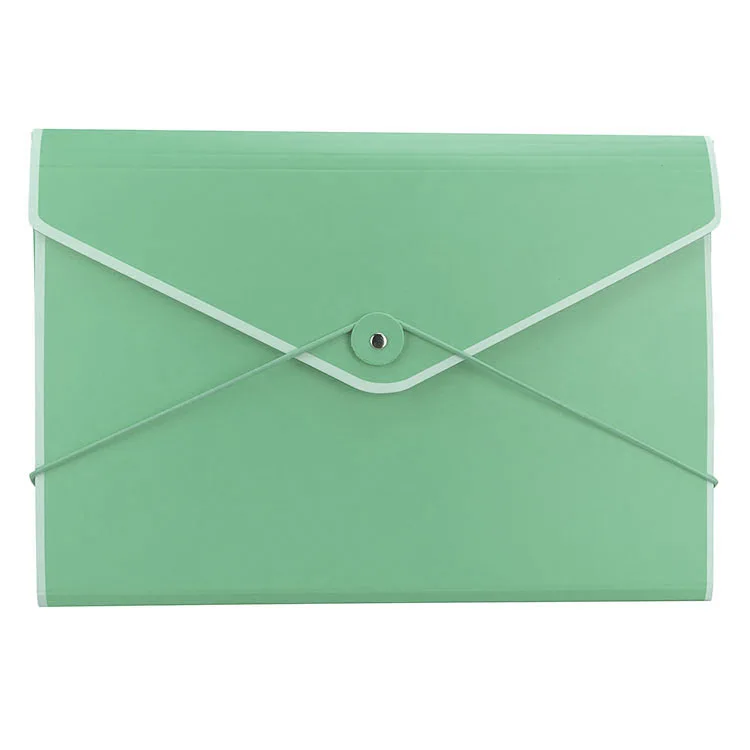 
A4 Size Envelop Folder PP Envelop File Bag Fashion Flap Folder with Elastic Closure 