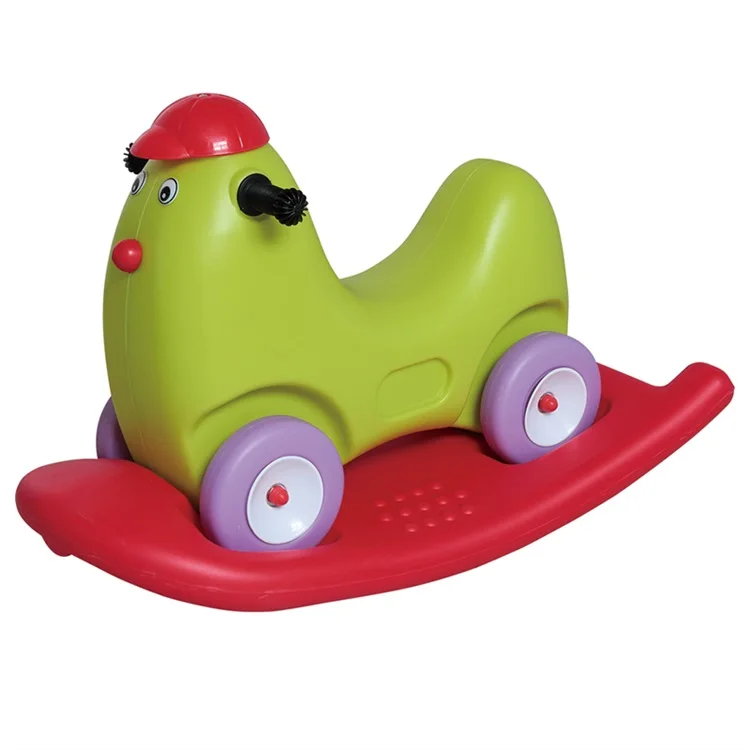 
Qiangchi Hot Selling 4 Wheels Rocking Horse 