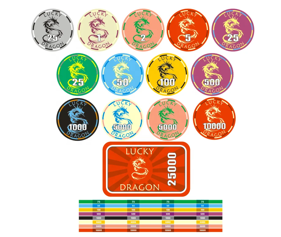 Venerati design top hat and cane mold ceramic poker chip manufacturer