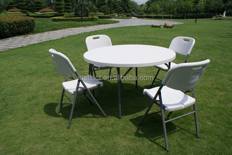 High quality folding plastic fold up camping folding table