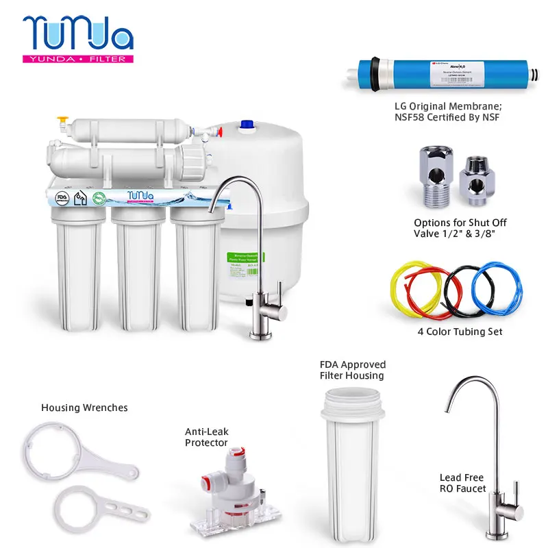 water purifier household 5 stage reverse osmosis water filter system ro system water purifier