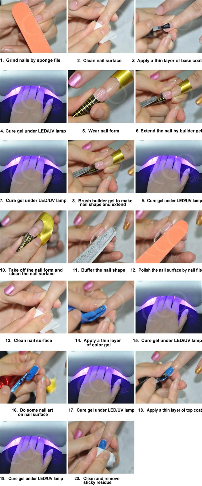 Builder Gel Application Instruction