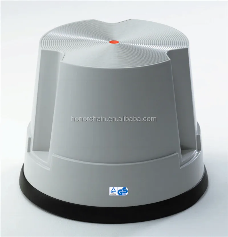 Professional Manufacturer Rolling Plastic Single Round Step Stool For Sale