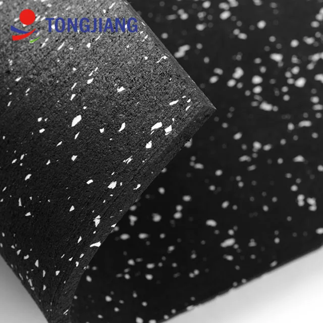 
TJ factory price SBR black and Epdm Rubber underlay sound and shock absorption Rubber flooring Rolls mat tile 