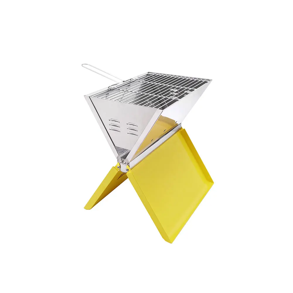 heritage portable butane camping stainless steel bbq gas grill