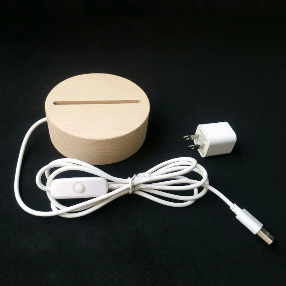 
Led lamp Base for 3D illusion night light table desk lamp 