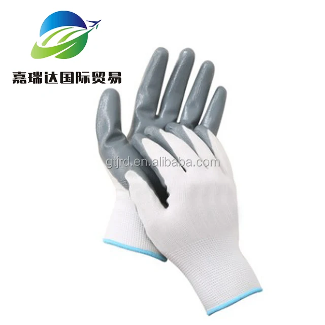Cheap Price nylon polyester nitrile Safety Gloves Work Gloves labor protectin gloves