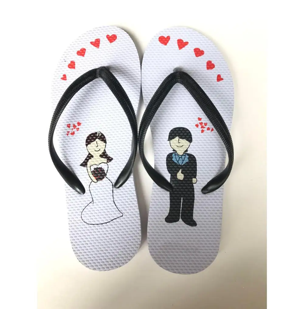 new making white wedding flip flops ,small order accepted