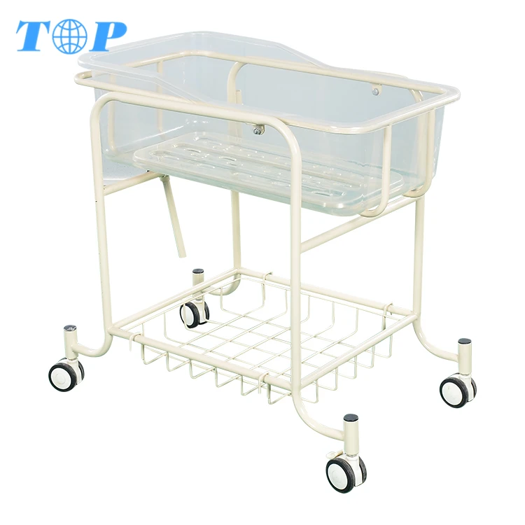 TOP-M1046 Wholesales Baby Care Bed,Hospital Baby Cot,Hospital Baby Trolley