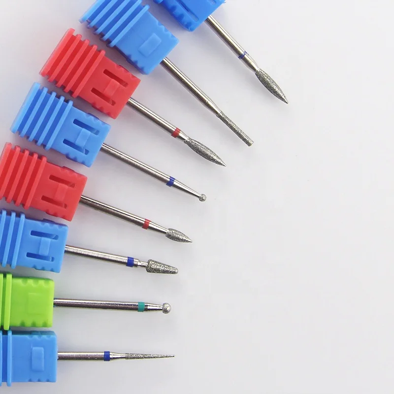 8 Type Diamond Milling Nail Cutter Electric Nail Drill Bit For Manicure Pedicure Drill Bits Accessories Nail Drill