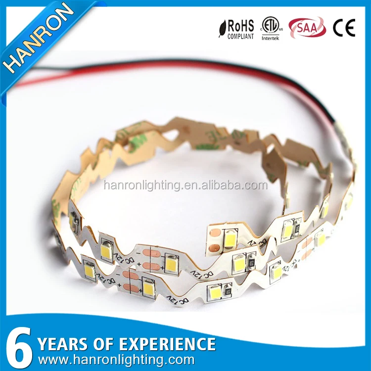 ETL S Shape/ Zig Zag Foldable Bendable advertising 12V 24V 2835 Led Strip Light For Sign Illumination