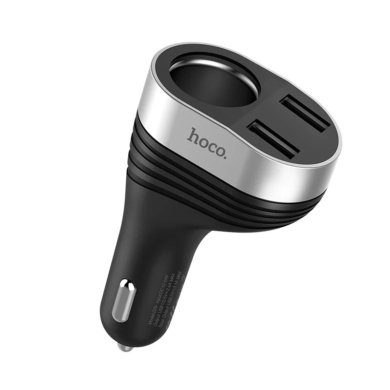 2020 Hot Sale HOCO Z29 3.1A Nice Dual USB LED Digital Display Cigarette Lighter Car Battery Charger