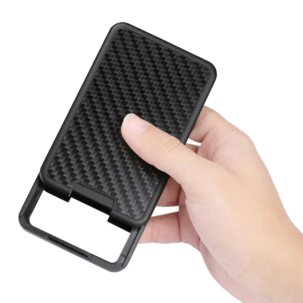 Wholesale carbon fiber plastic credit card holder slide card wallet