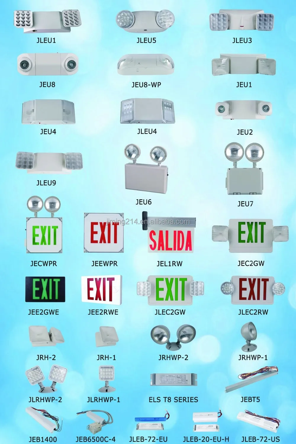 Wall mounting Emergency Exit Signs emergency exit led light bulbs