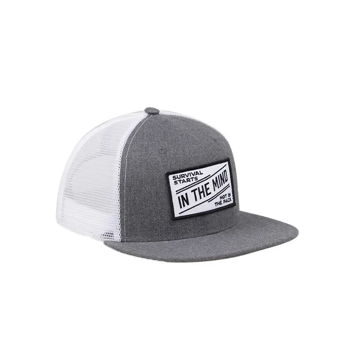 High Quality Custom Unisex Outdoor Mesh 6 Panel Tracker Cap Hats