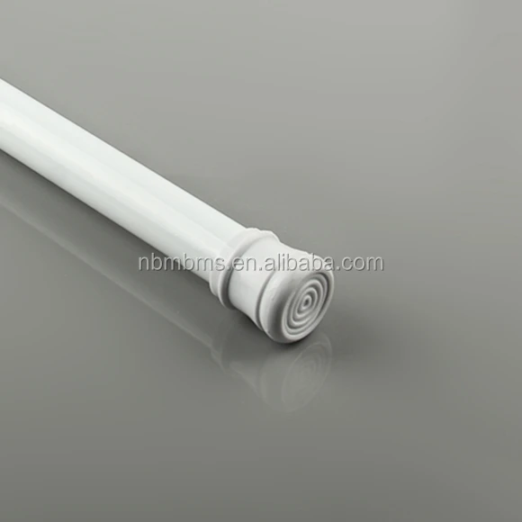 QJMAX Регулируемая душевая занавеска для ванной комнаты с внутренней пружиной