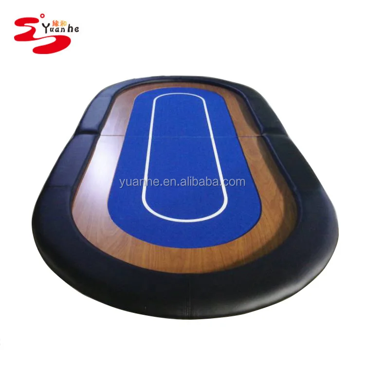 Высококачественный 79 дюймовый складной персонализированный Овальный Техасский Холдем мягкий покерный стол с скоростной тканью и гоночной дорожкой