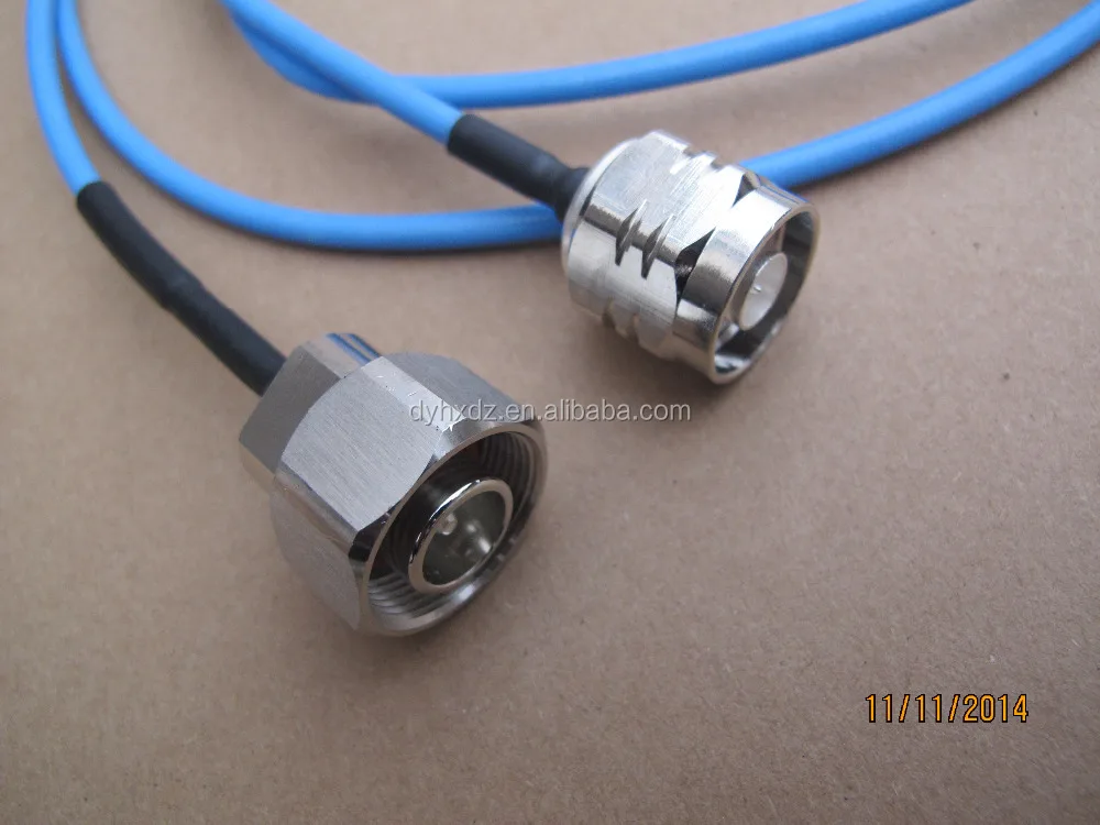 RF connector Mini din (4.1/9.5 type ) male plug for 1/2 superflex cable 4.1/9.5 connector