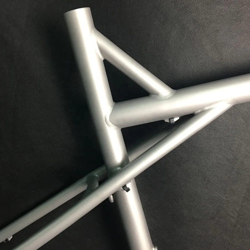 Hot sale custom-made bicycle frame big size 29er post mount thru axle titanium mtb bike frame