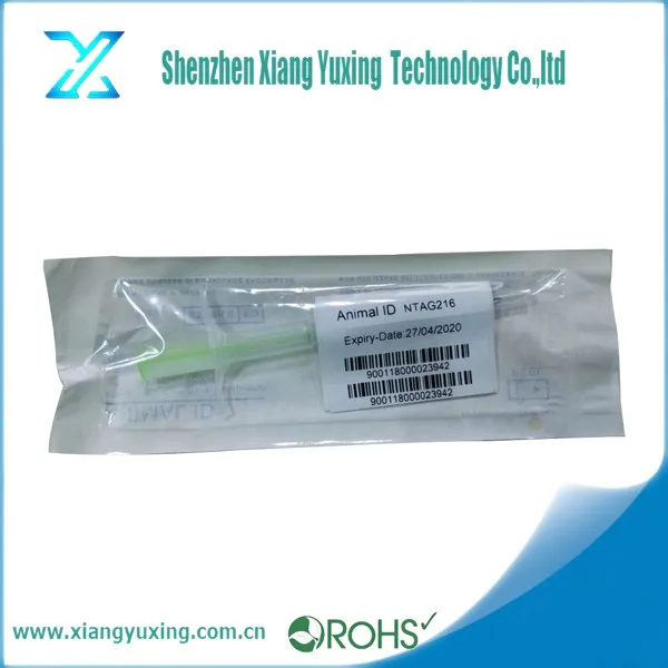 Вводили стеклянный тег rfid крошечные чип для рыба собака кошка отслеживания малого rfid-меток
