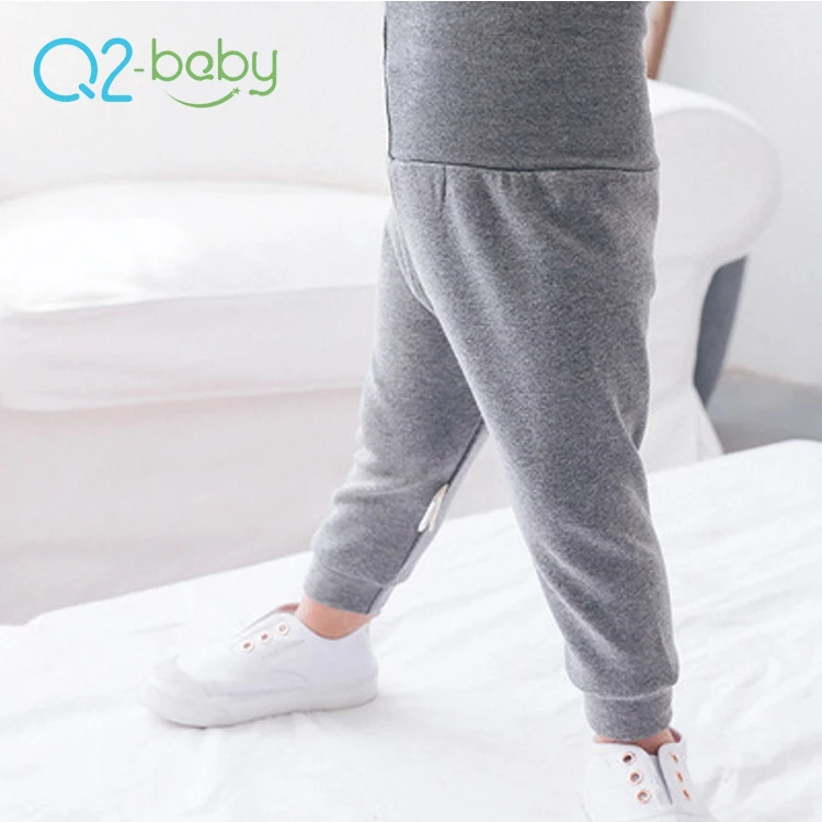 
Q2-baby Solid Colored Infants Long Leggings Plain Cotton Baby Girl Clothes Pants 