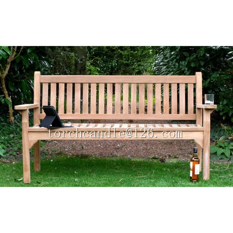 Traditional Outdoor Wooden Patio Garden Bench -2 seater