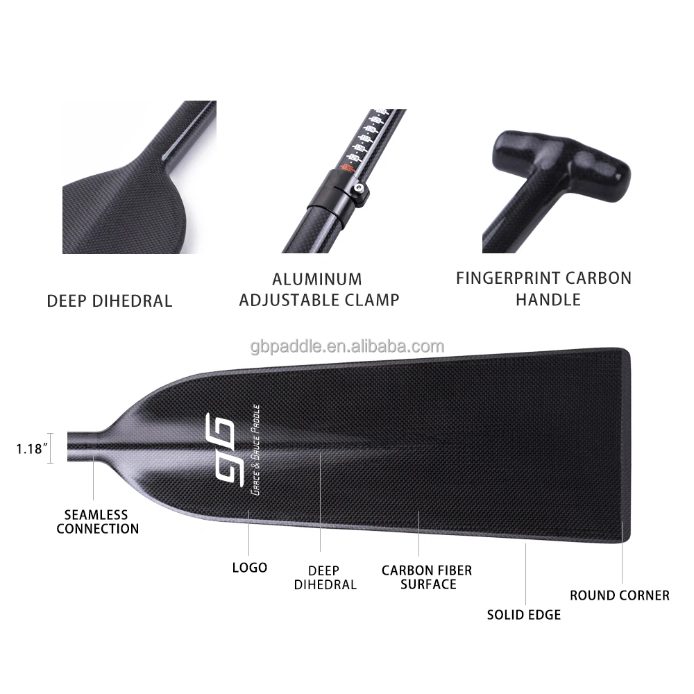 GB профессиональное весло из углеродного волокна для лодки dragon с высоким качеством