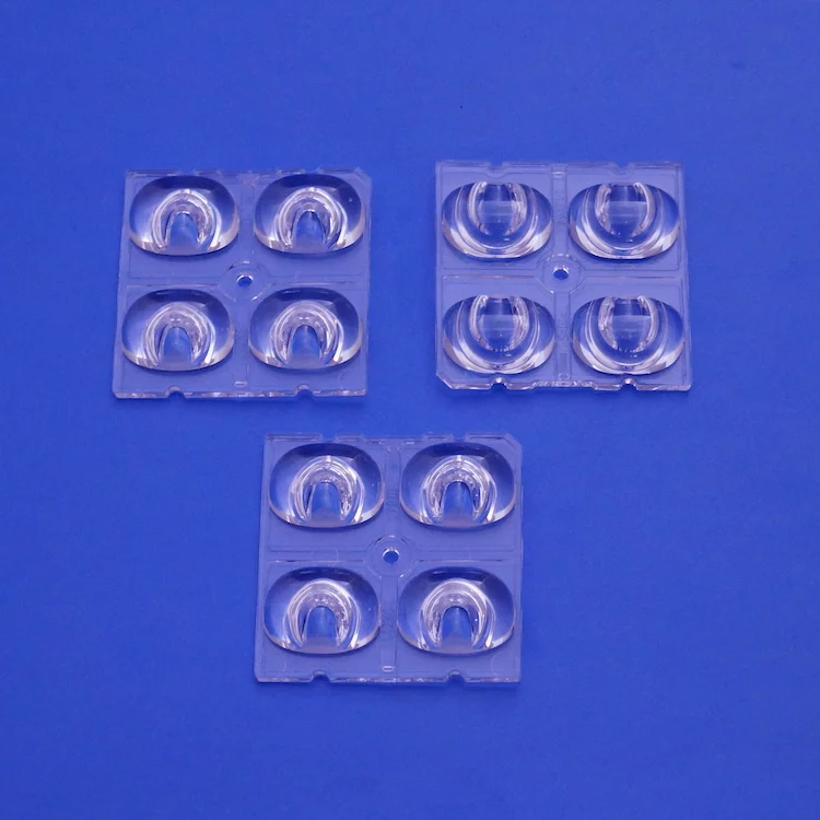142x64 degree 2x2 TYPE III Anti-UV PC LED Lenses SMD led module 5050