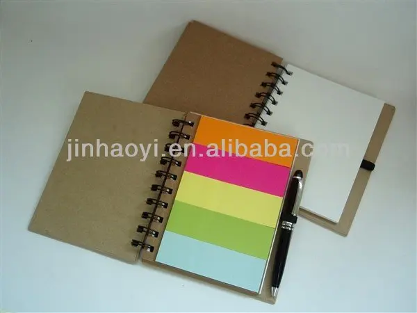 Beautiful notepad with calendar 10 inch custom spiral notebook for student