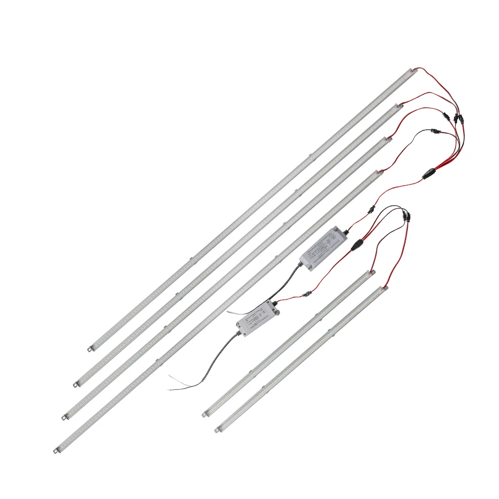 DLC listed 2ft 4ft 60W 80W quickly install magnetic LED Troffer Retrofit Strip Kits replace tubes