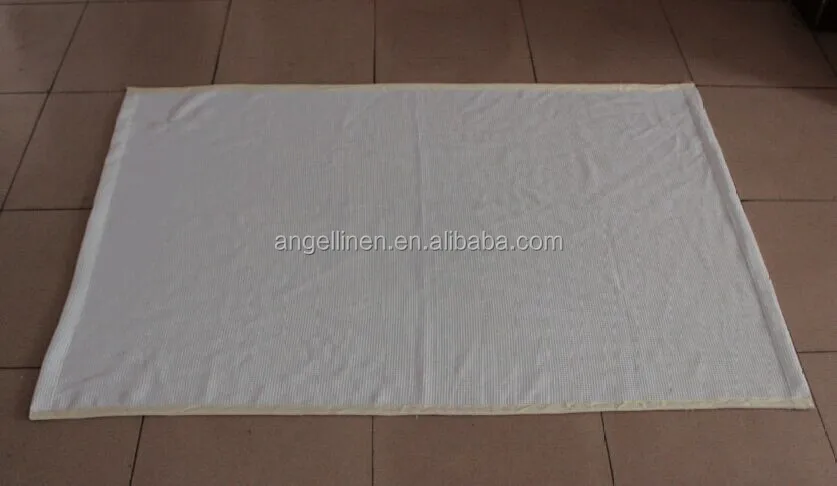 white cotton waffle towel for bath