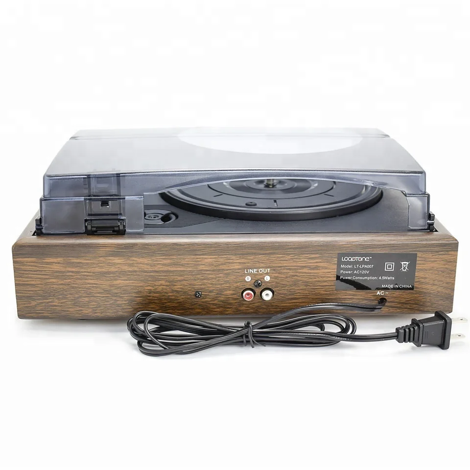 Desonic Classic Belt-Driven Turntable Vinyl LP Record Player W/ Built-in Speakers RCA Line-out AC110~130V&220~240V