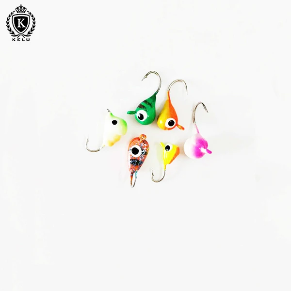 China manufacturer cheap tungsten fishing ice jig ice hook with all colors