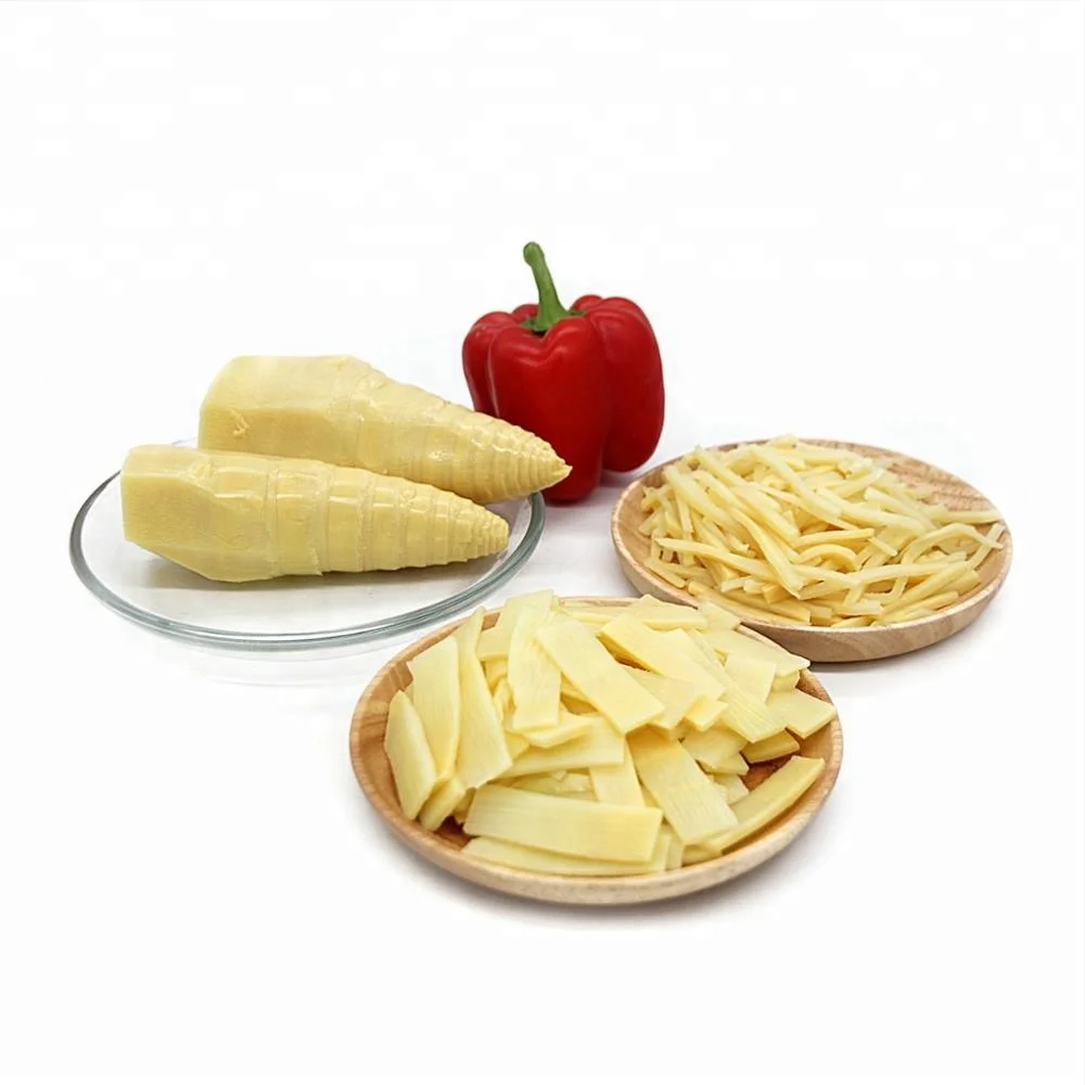 
Canned bamboo shoot strips halves 