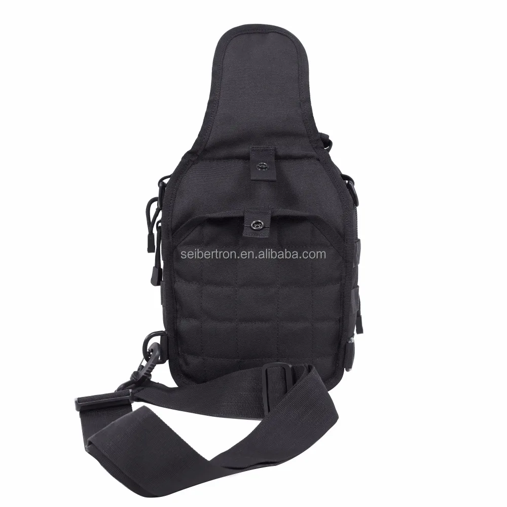 
Seibertron Tactical Outlaw Sling Pack with Shoulder Sling for Everyday Carry Molle Multifunctional Day Bag for Carrying Weapon 