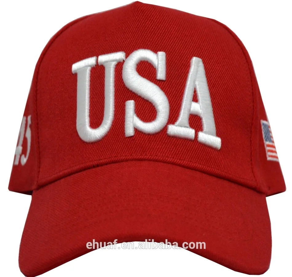 Wholesale 45 president campaign embroidery qualified American USA cap hat