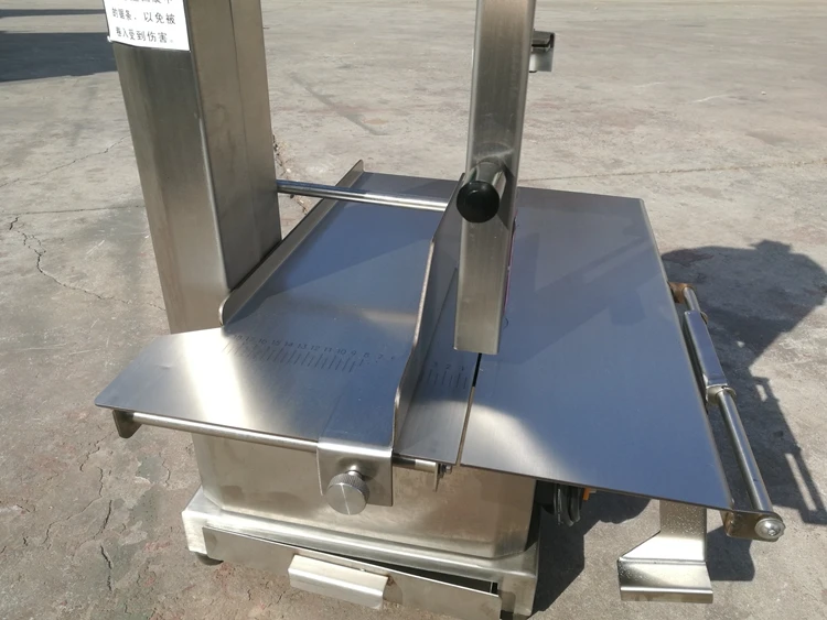  Горячая Распродажа QH260A 1.5KW ленточная пила машина для резки замороженных рыбок мяса костей Лезвие из нержавеющей