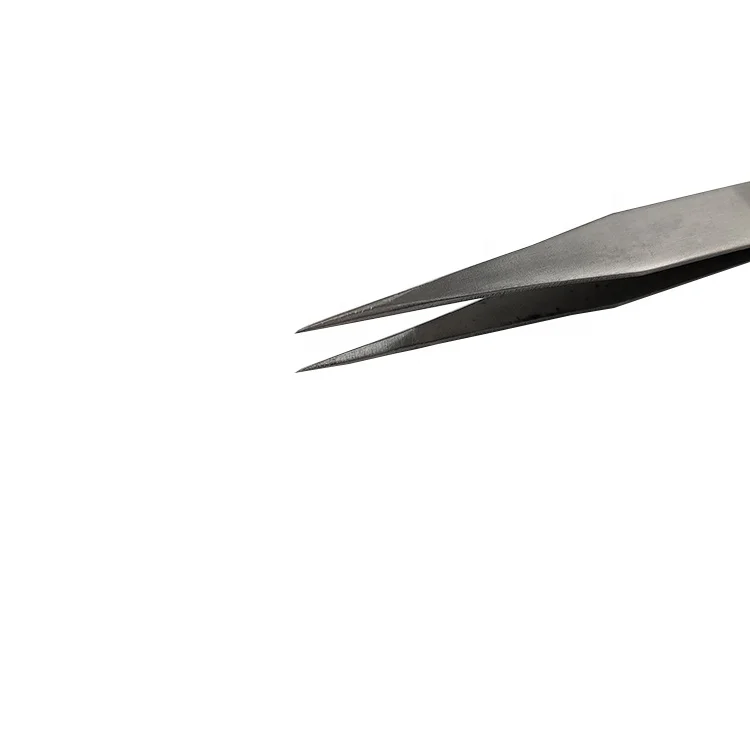 
ST-10 Straight Non Magnetic Industrial Stainless Steel Chip ESD Tweezer Tools For Mobile Phone 