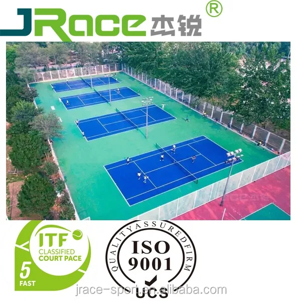 EPDM RUBBERIZED FLOOR and ACRYLIC COLOR COATING for Multipurpose Sports Court (basketball, volleyball, handball, netball, soccer