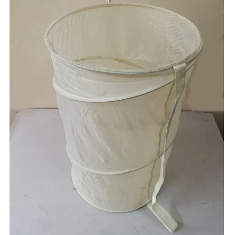 Spiral Foldable Laundry Storage Bag Polyester Cloths Basket Bucket Organizer Dirty Clothes Casket