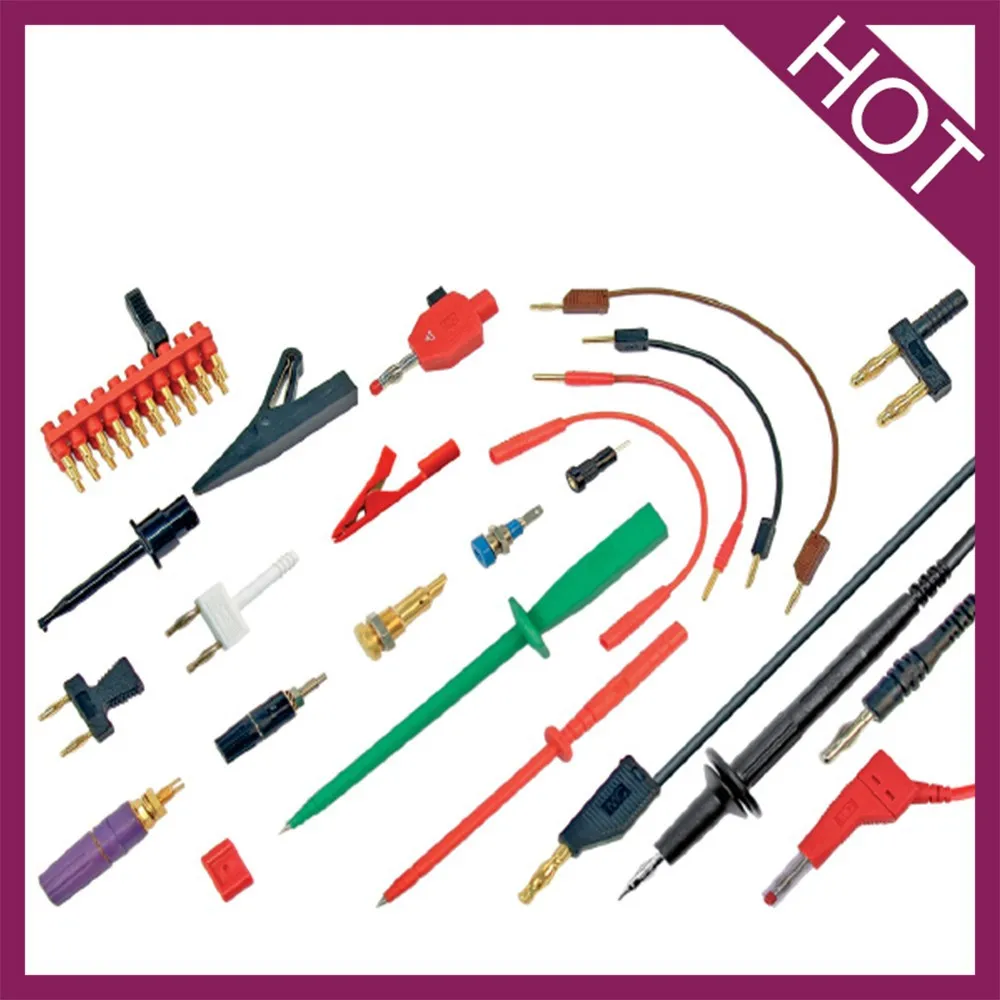 multimeter 4mm banana plug telecommunication test lead with banana plug