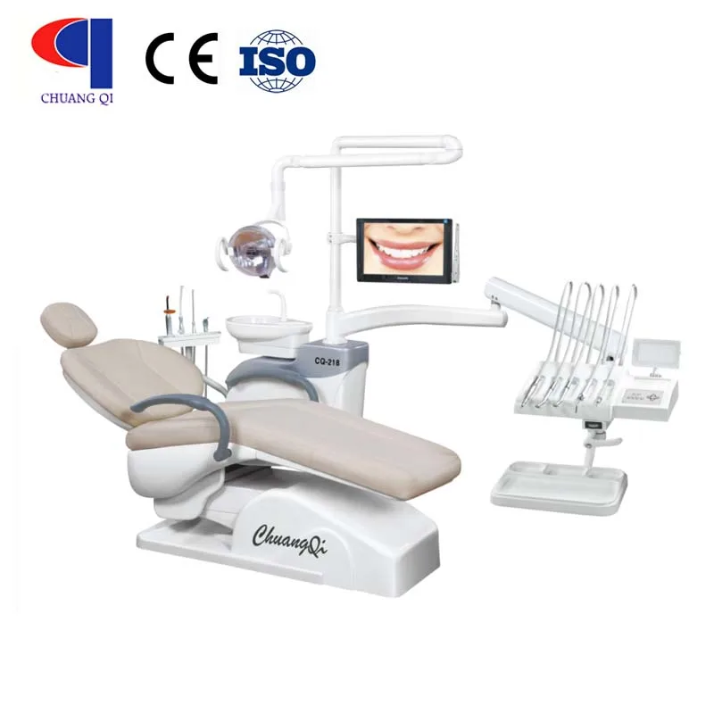 
Hot sale comfortable top-mounted electrical sillon dental chair with LED lamp 