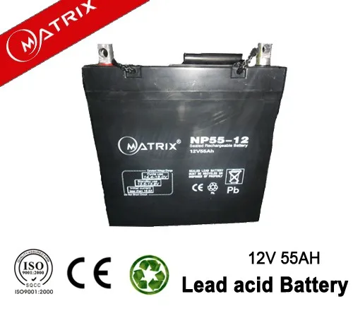 
shenzhen matrix battery co. ltd 12v 55ah 