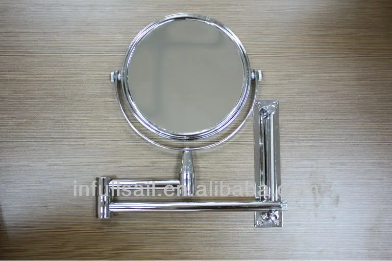 
Movable Mirror,Chrome Framed Silver Bath Mirror,Bath Mirror With Shelves 